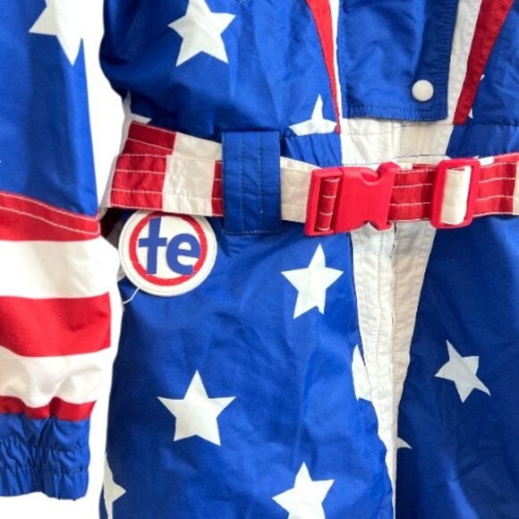Tipsy Elves Americana Flag Ski Snow Suit American Flag Size XL - Picture 6 of 9